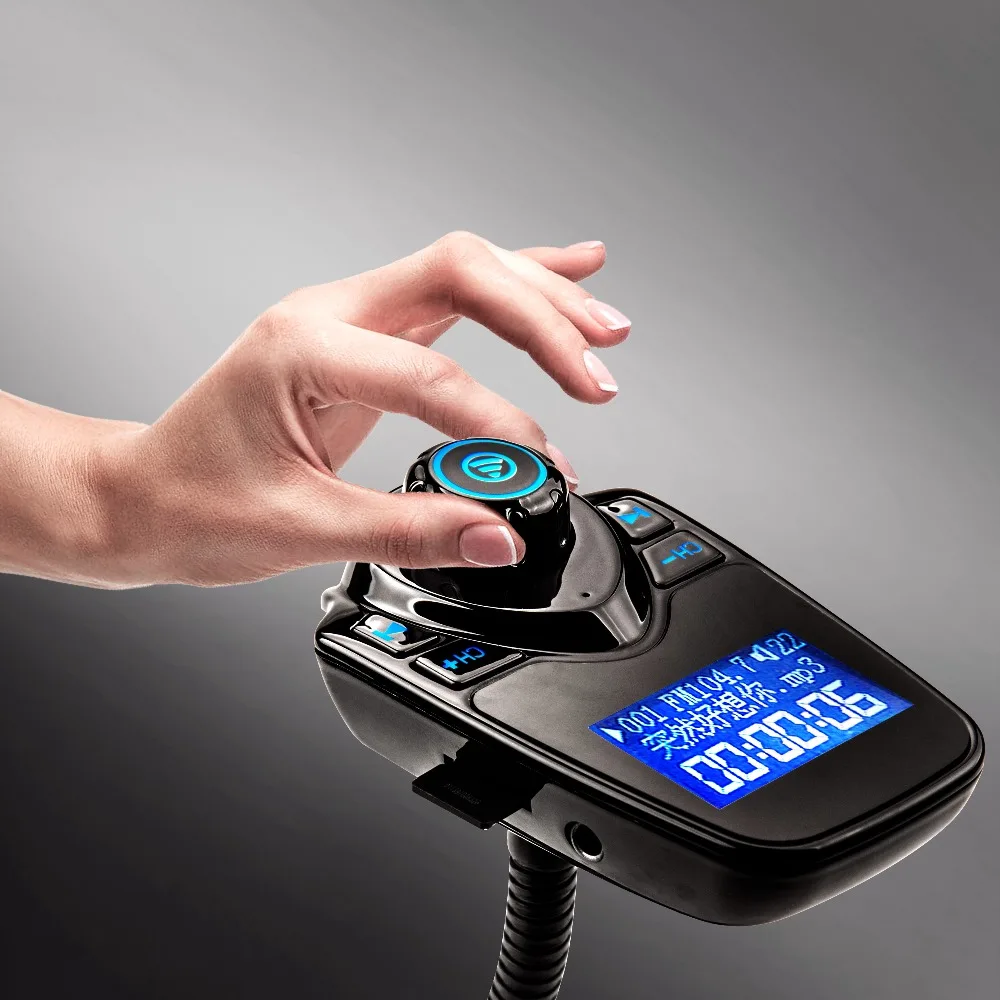 Автомобильный FM передатчик MP3 Bluetooth плеер комплект громкой связи с ЖК дисплеем USB