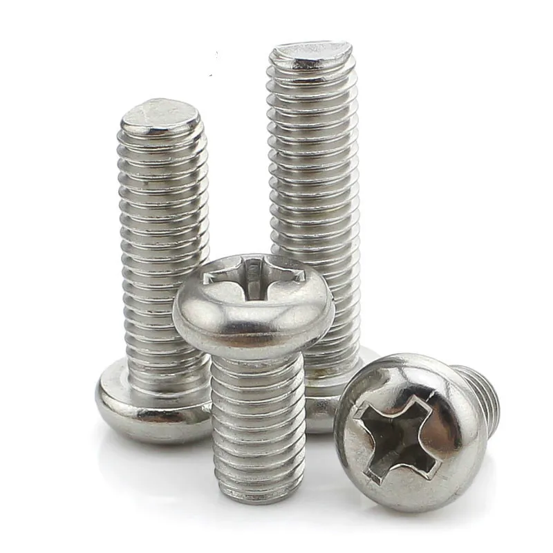 10PCS-M6*8/10/12/14 .. 35 5PCS-M6*40/45... 100 GB818 304 нержавеющая сталь круглая головка винт болт круг
