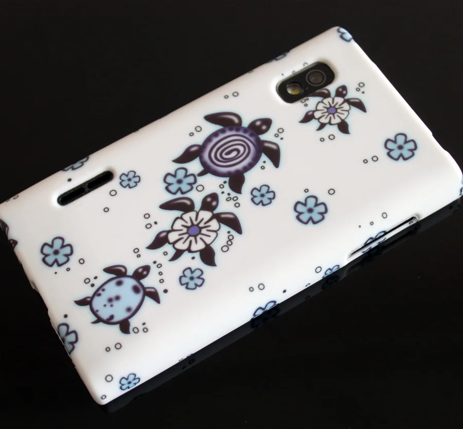 Симпатичные Черепаха Цветок Дизайн Мягкий гель ТПУ задняя защитная крышка кожи