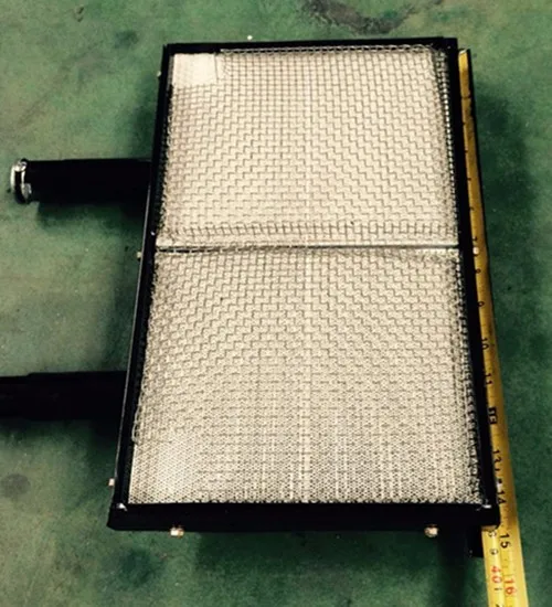 Инфракрасная горелка с эмалированным кордиеритом керамическая квадратная