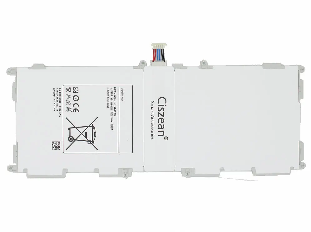 2x6800 мА/ч EB BT530FBE запасная батарея для Samsung Galaxy Tab 4 10 1 &quotT530 T531 T535 SM T530NU + набор