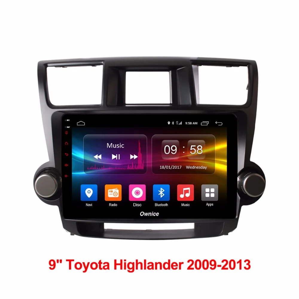 9-дюймовый телефон для Toyota Highlander 2009-2015 2 Гб ОЗУ + 32 ПЗУ Φ TPMS DAB | Автомобили и