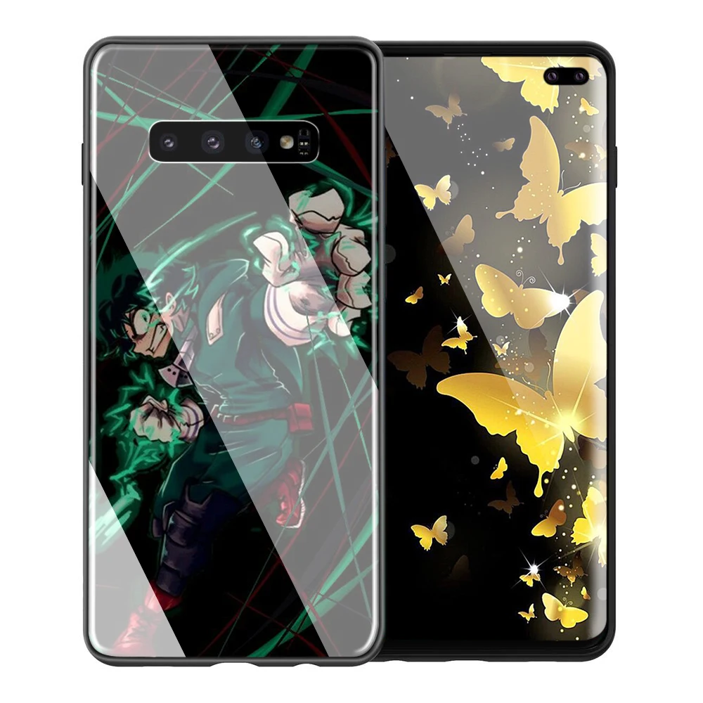 TG9 Lavaza с героями из мультфильма «Мой Boku без герой Стекло ТПУ чехол для samsung Note 8 9 S7 S8 S9 S10 A10 A20 A30 A40 A50 A60 A70 Edge Plus - Цвет: TG9