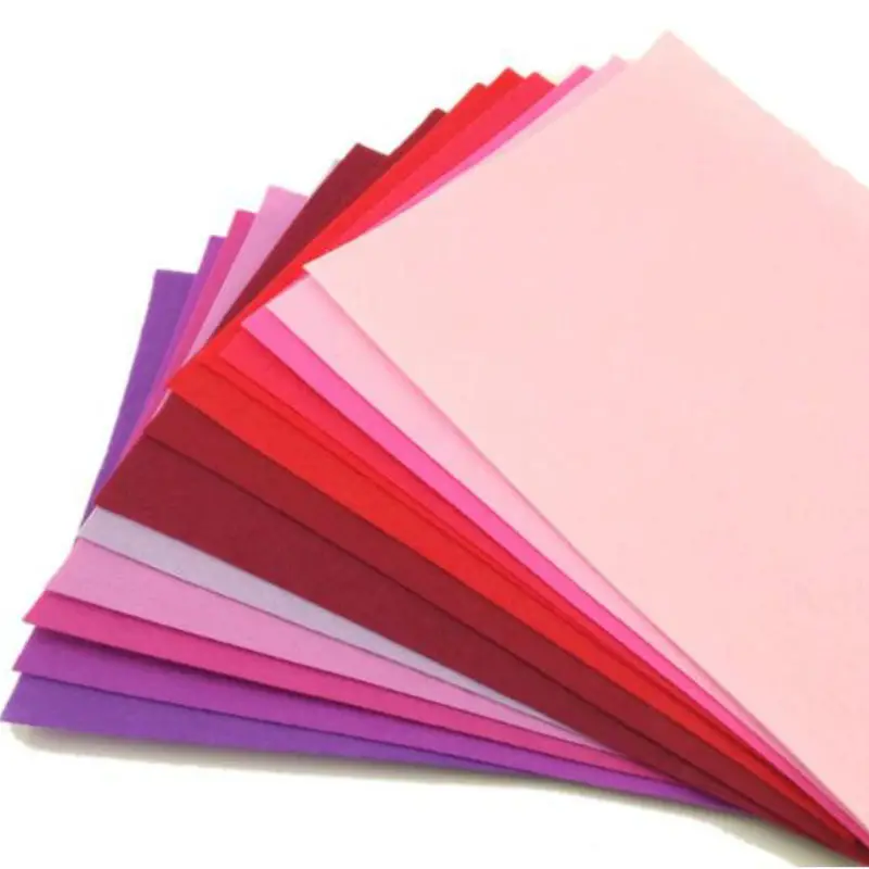 13colors Толщина 1 мм, 20X30 см; 40 Цвета Комплект Высокое качество полиэстер войлочная ткань в стиле пэтчворк Швейные Ремесло ткань Материал шерстяного фетра Ши ремесло - Цвет: 13colors