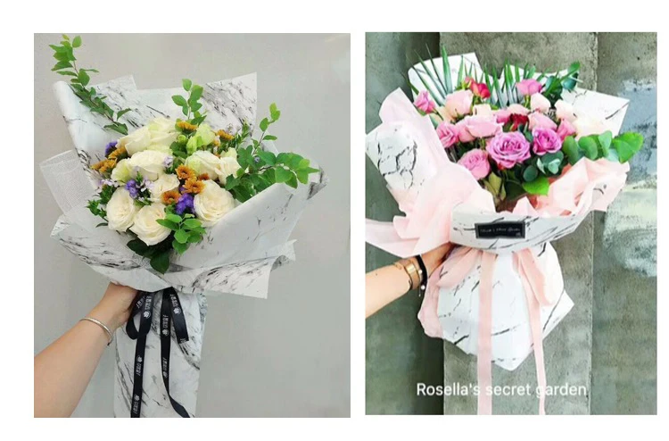 80 грамм Бумага Marbel узор цветочниц на свадьбе для упаковки подарков Упаковочная