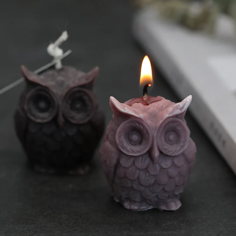 3D Сова силиконовая Свеча Плесень DIY автомобильная шина Мыло плесень помадка торт плесень инструмент для шоколадной помадки смолы глины формы для свечей
