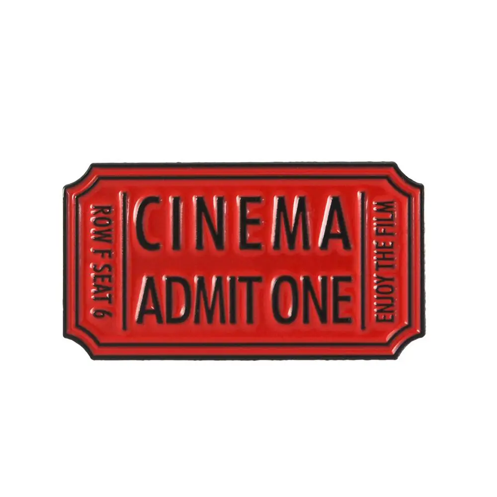 Fashion Enamel Pin Movie Ticket Brooch Lapel Pins Badge Film For Children Backpack Jewelry Gift | Украшения и аксессуары