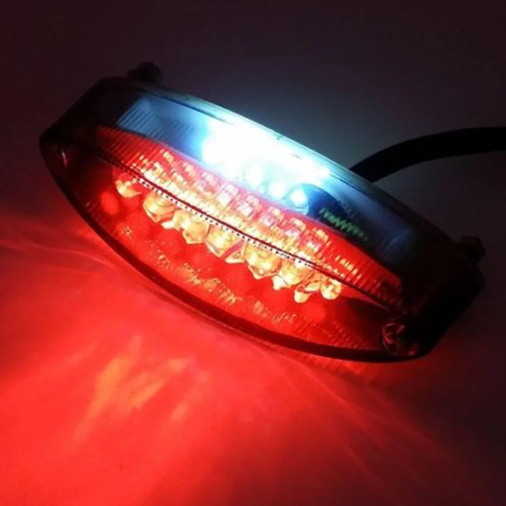 12V мотоциклов 23 светодиодный красный задний светильник дым стоп-сигнал для бега поворота номерного знака 3 Вт универсальный блок питания для ATV задний ножной тормоз насос главный уличный мото