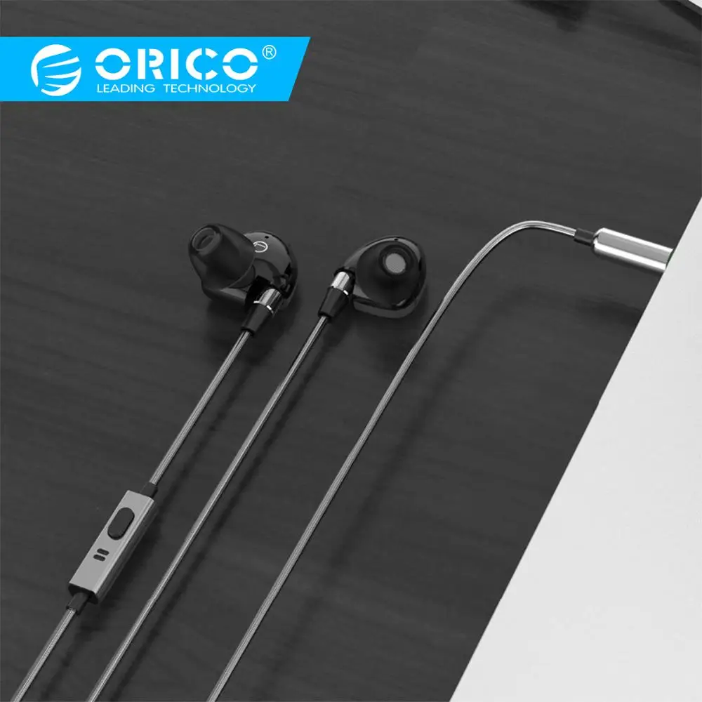 Наушники ORICO In ear Hifi музыкальные водонепроницаемые наушники Super Bass 3 5 мм с
