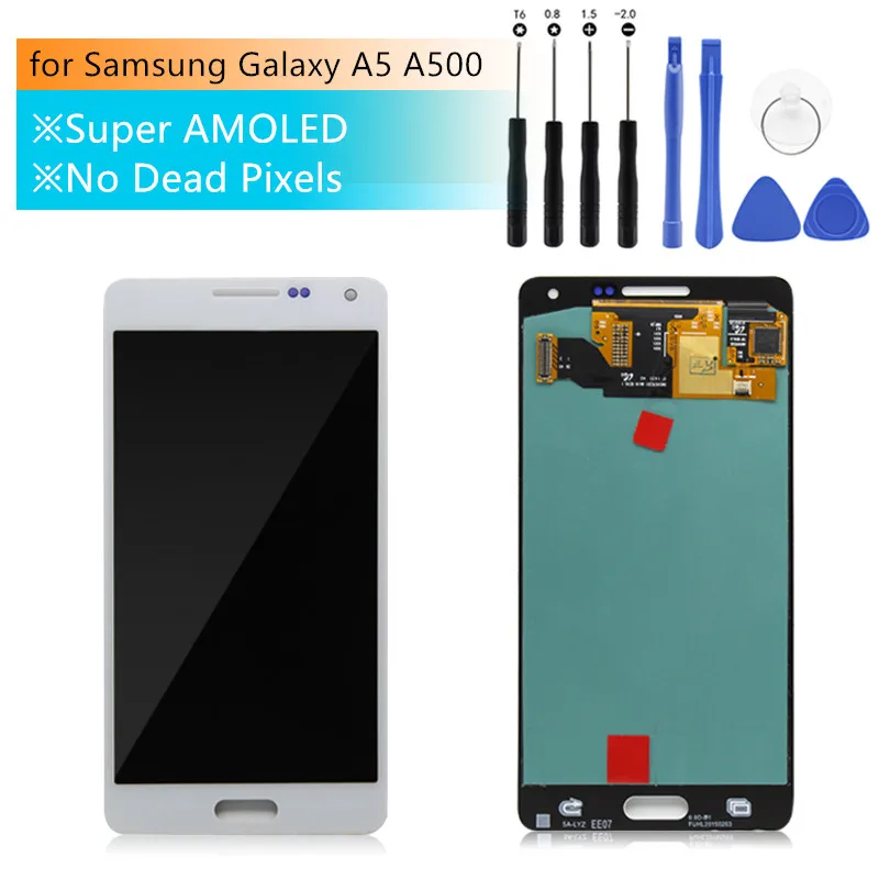 Super AMOLED ЖК-дисплей для Samsung Galaxy A5 2015 сенсорный в сборе с наклейкой A500 A500H A500F A500M |