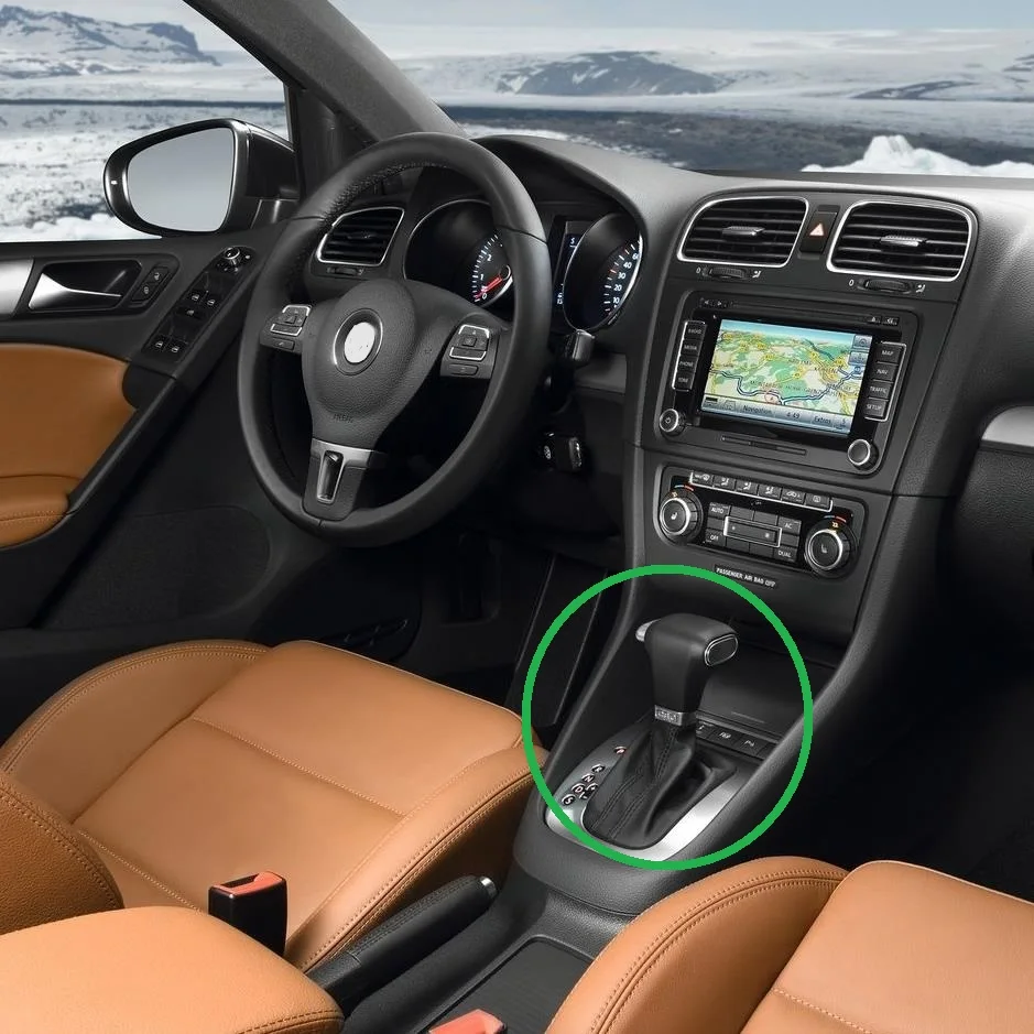 Автоматическая ручка переключения передач с кожаным чехлом для VW Jetta 5 a5 mk5 2006 2007