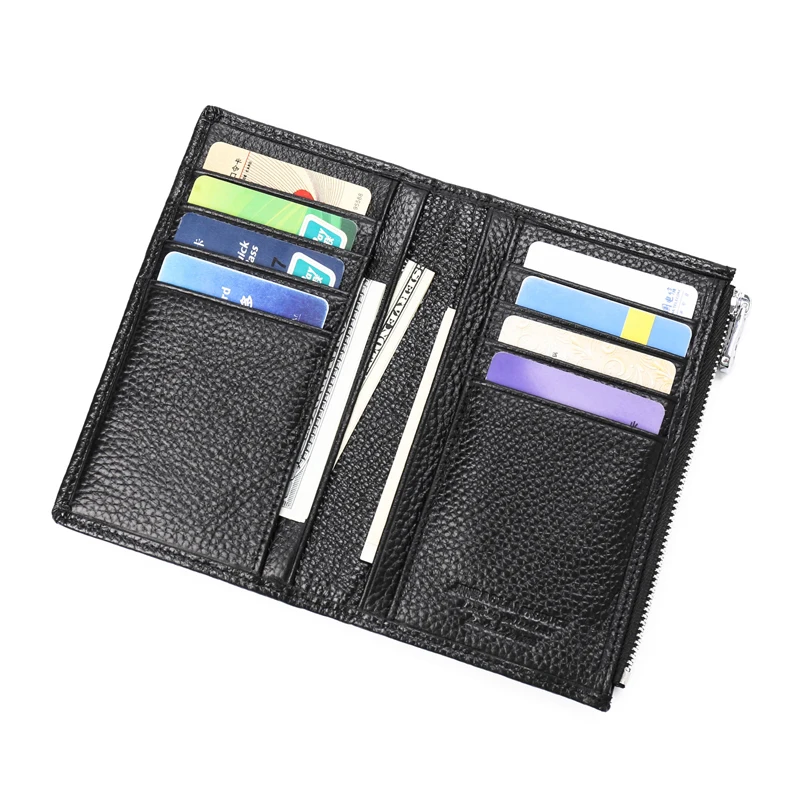 Кошелек JINBAOLAI из натуральной кожи для мужчин и женщин сумка удостоверения