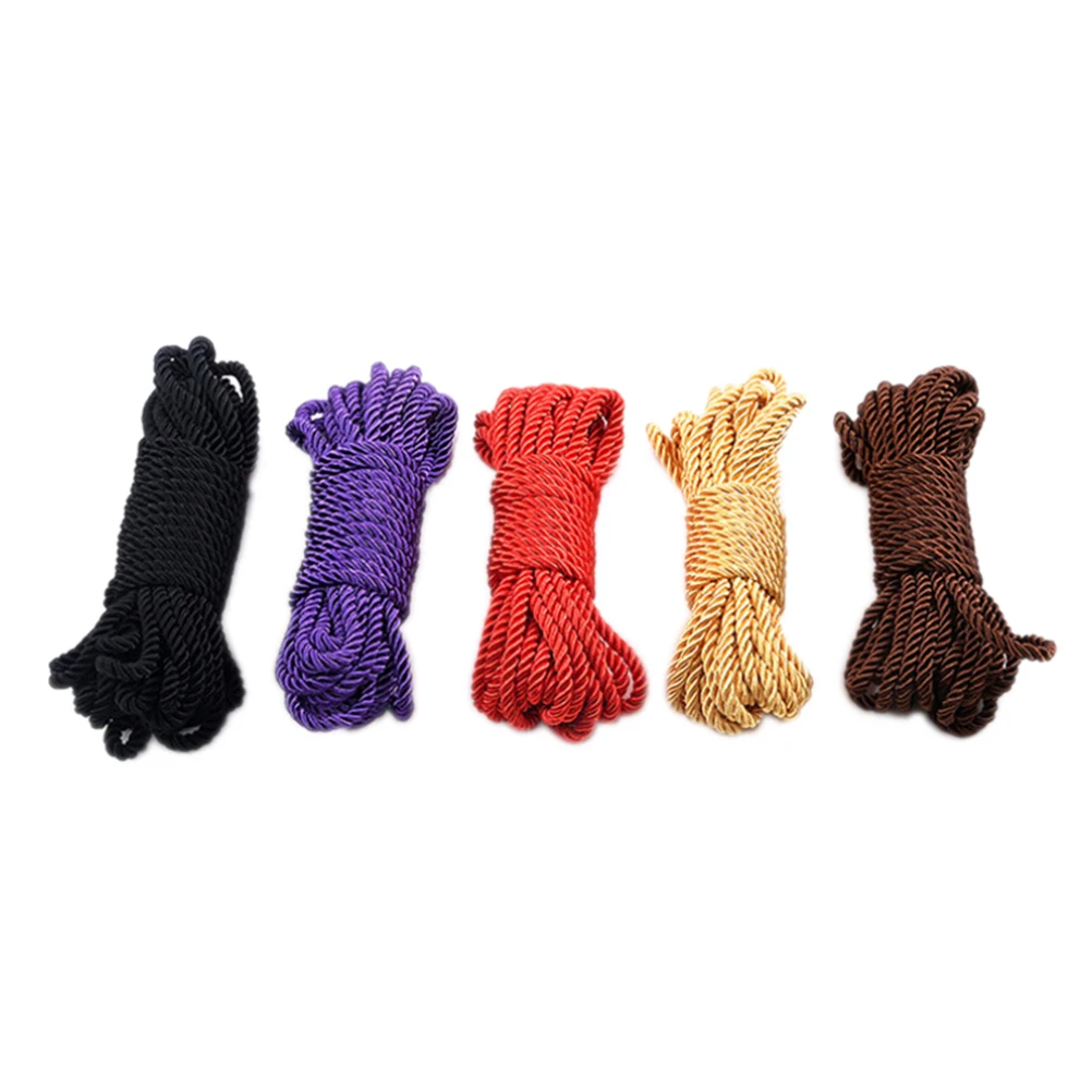 Прочный 10 м для вечеринки бондаж веревка шибари практичная натуральная