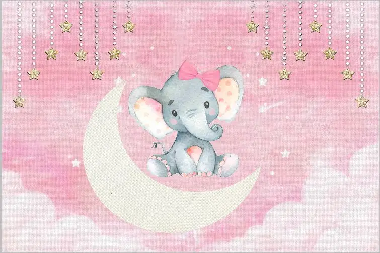 Виниловый фон для студийной фотосъемки с изображением падающих звезд Луны