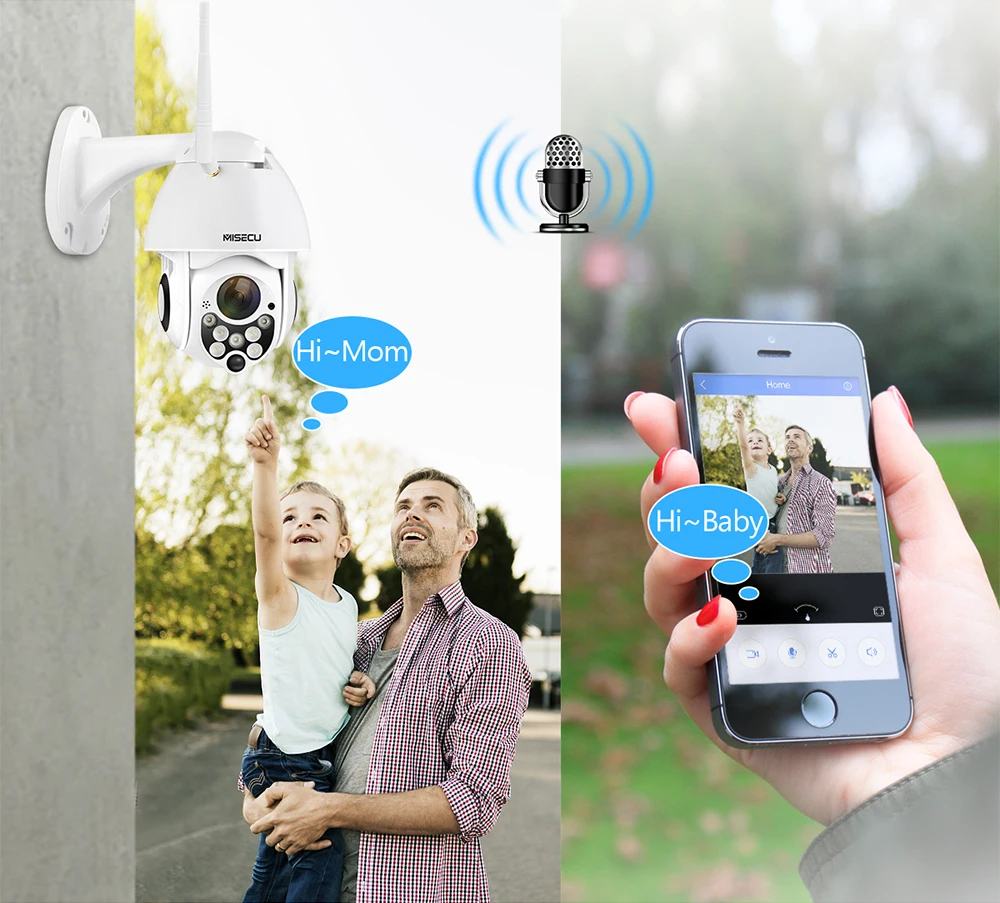 WI FI 1080 P PoE IP PTZ Камера открытый IP66 Скорость купольная камера видеонаблюдения s