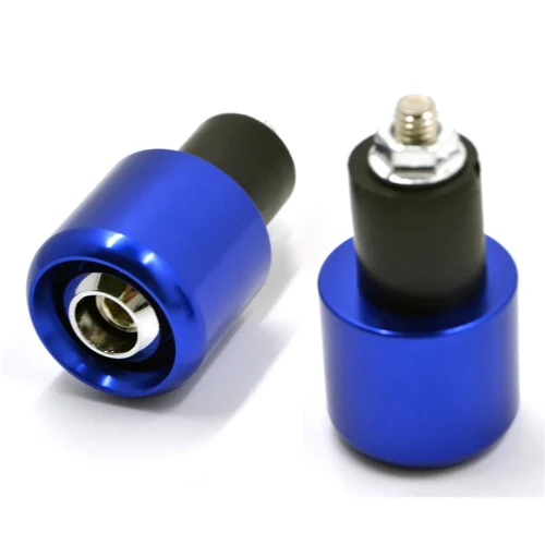 Blue Grip Ends Caps BJMOTO мотоциклетная Антивибрационная балансировочная рукоятка Концевая заглушка наконечники для 22 мм руль с 18 мм внутренним отверстием - Цвет: Blue Grip Ends Caps