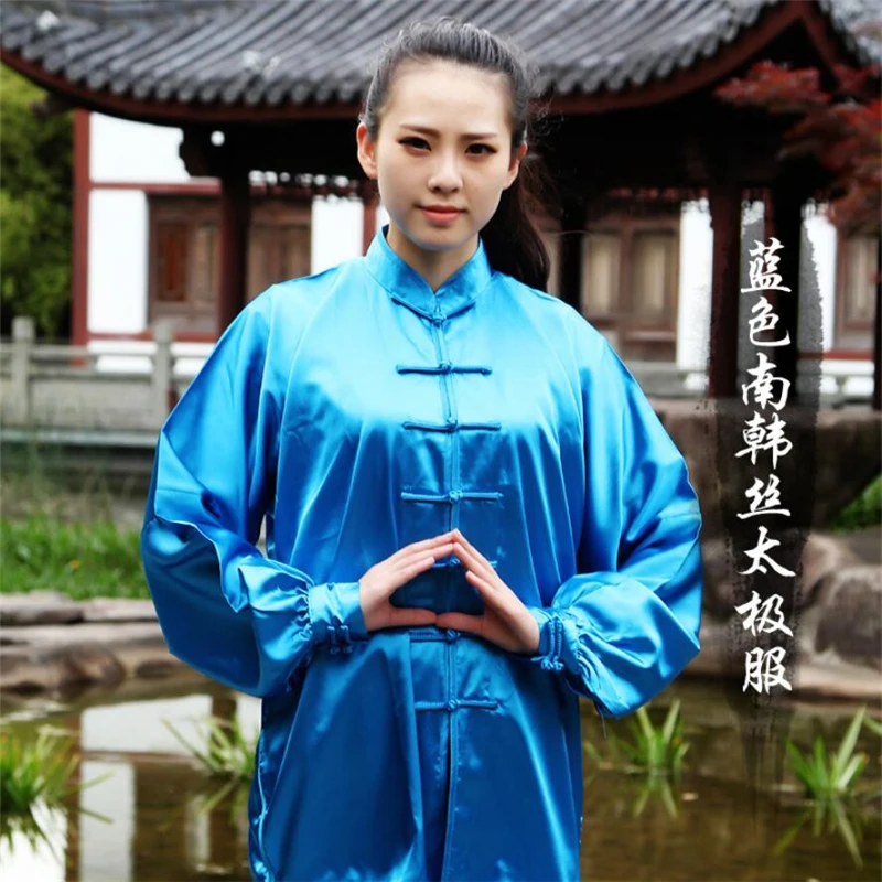 Женская одежда для кунг фу в китайском стиле с длинными рукавами + брюки шиммером