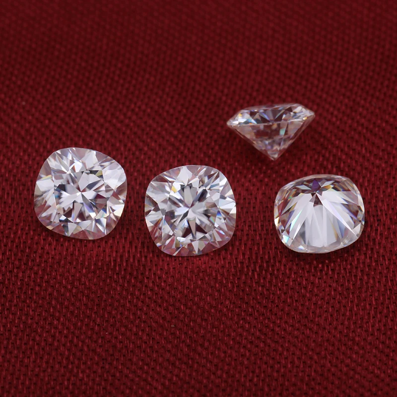 Камни для изготовления ювелирных украшений в форме подушки с бриллиантовой