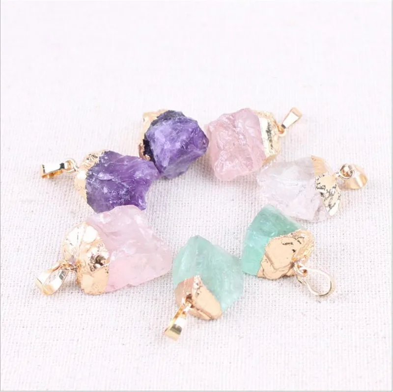 Crystal Clear Quartz Pendant Natural Opal Moonstone Malachite Onyx Mineral Jewelry necklace pendants | Украшения и аксессуары