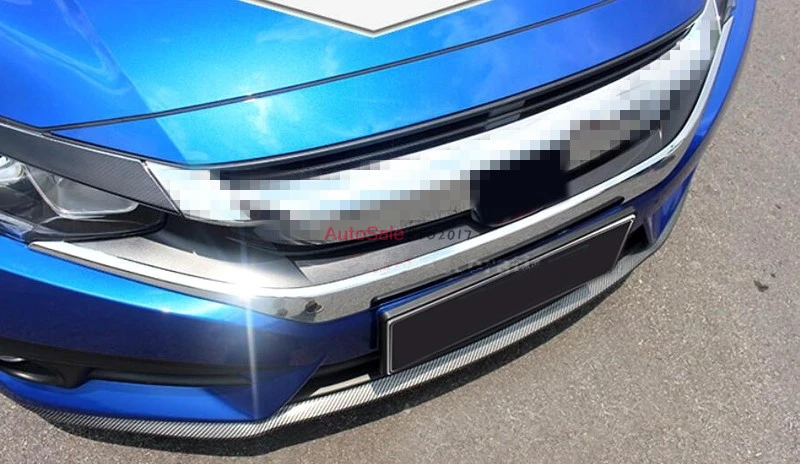 Передняя решетка радиатора для Honda Civic 10 поколения 4dr Sedan 2016 2017 ABS Chrome | Автомобили и