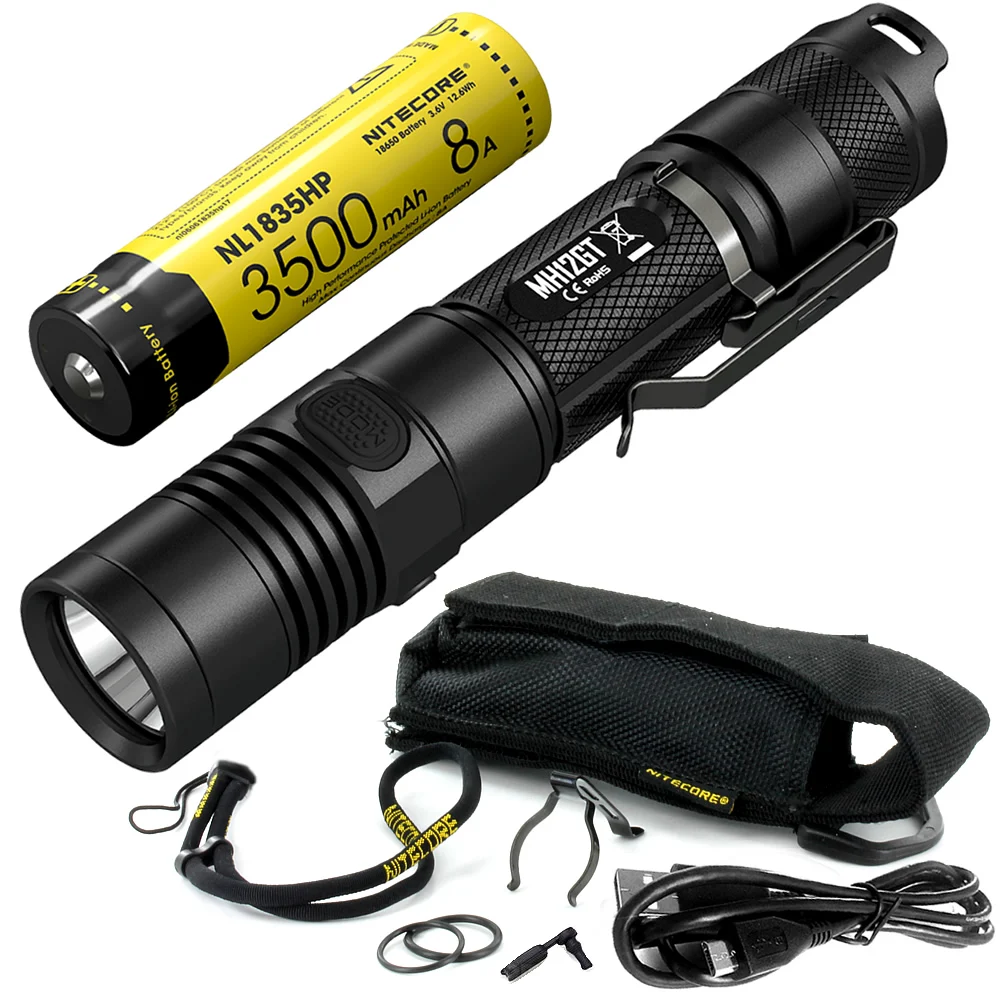 8A 3500mAh NL1835HP NITECORE 1000 люменов MH12GT+ 18650 аккумулятор USB Перезаряжаемый фонарик наружный поисково-спасательный портативный фонарь - Испускаемый цвет: 8A 3500mAh NL1835HP