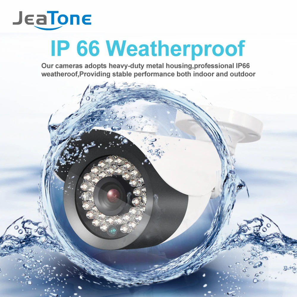 JeaTone безопасности CMOS POE IP Проводная металлическая камера Bullet 1080P 2MP HD камера водонепроницаемая камера наружного наблюдения камера ночного видения