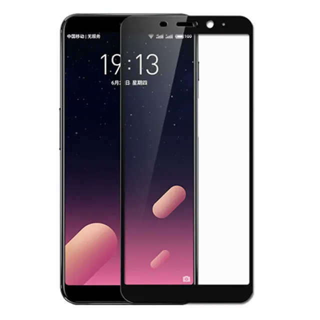 Black Закаленное стекло для Meizu M 6s MX6 M6 Note Защита экрана для Meizu M 6s 6 Note X6 M 6s M6note MX 6 защитная стеклянная пленка - Цвет: Black