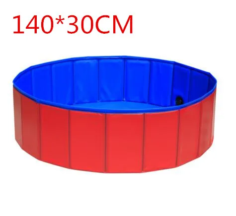 RED L 140*30 см большая жесткая пластиковая Складная складная детская собака для питомцев складной бассейн для собак для плавания летняя кровать для бассейна - Цвет: RED L