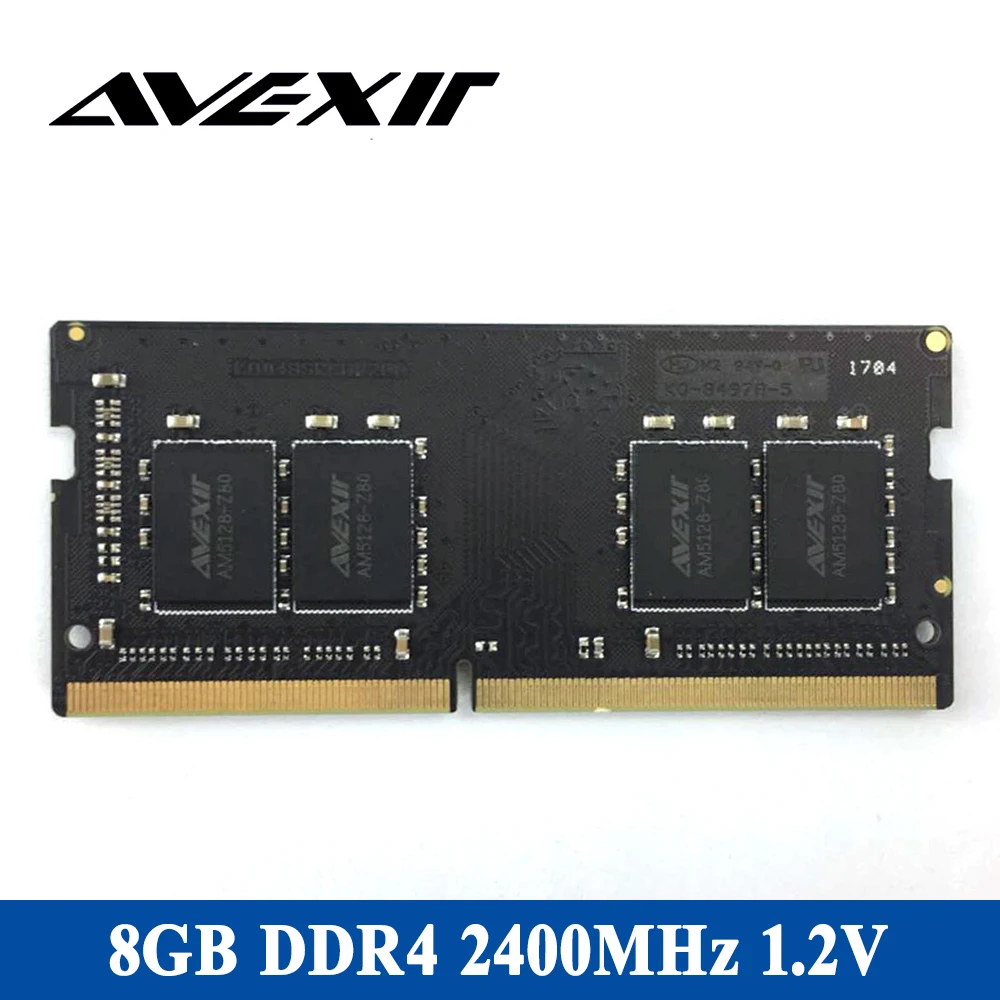 Avexir DDR4 4G Скорость памяти ноутбука 2400 МГц напряжение 1 2 В полоса пропускания PC4 19200