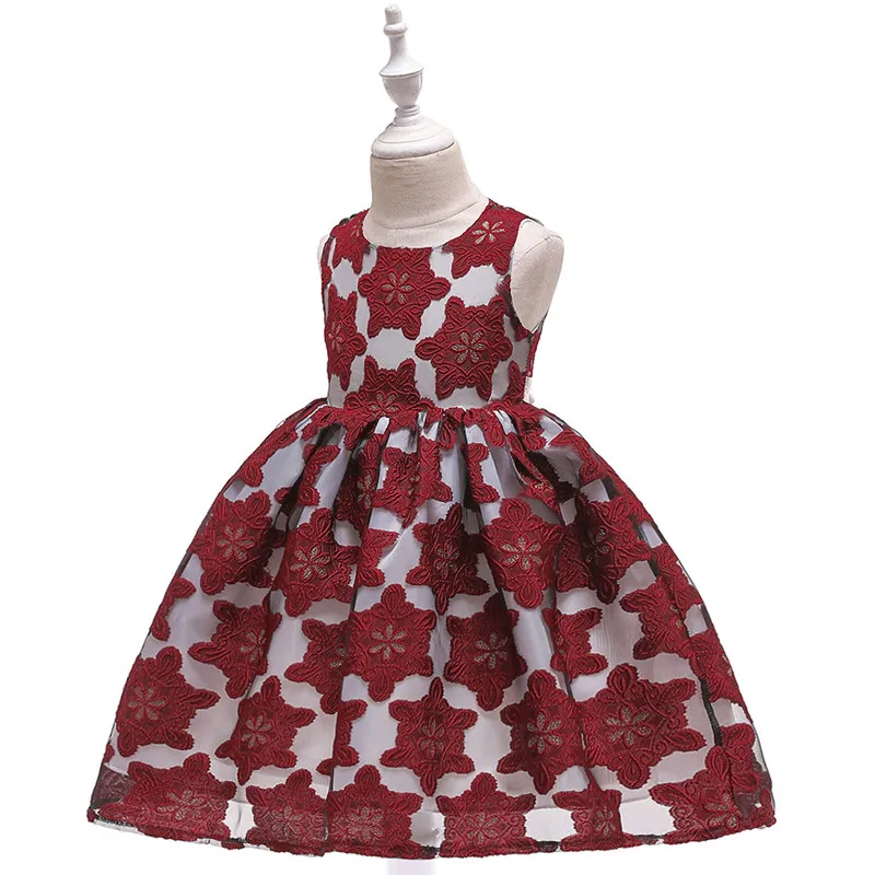 Elegante vestido de princesa para nignas y nignos vestidos de boda para nignas vestido de fiesta para nignas 3 4 5 6 7 8 9 10 de 12 - Цвет: As Picture