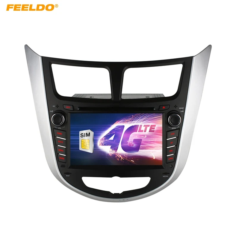 FEELDO 7 &quotAndroid 6 0 (64 бит) DDR3 2G/32G/4G LTE Восьмиядерный автомобильный DVD GPS радио головное
