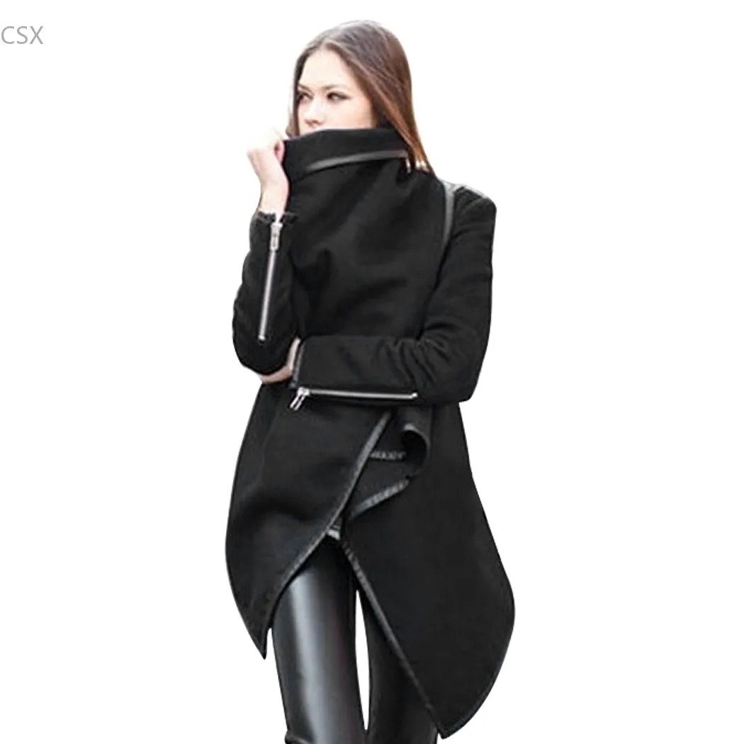 MwOiiOwM новинка 2014 зимнее шерстяное пальто модный Тренч черное фотопальто 30|overcoat
