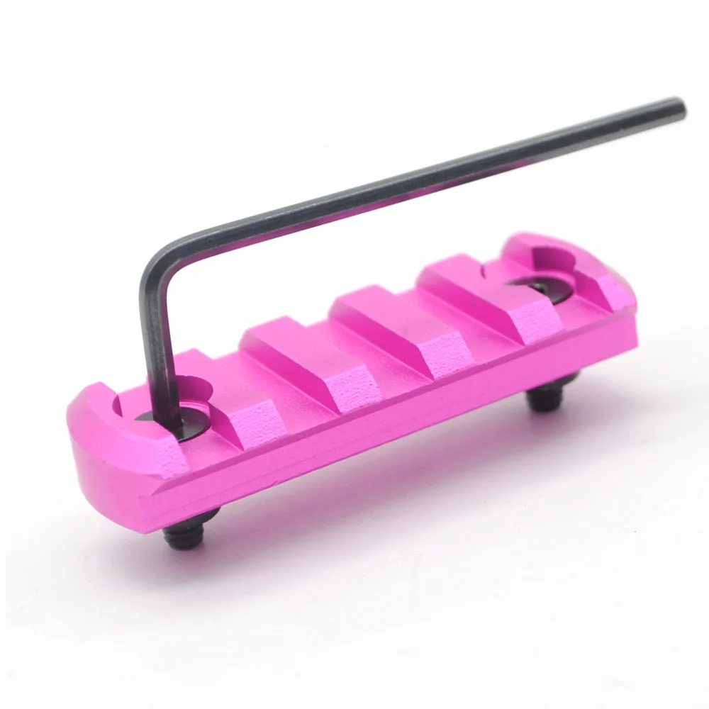 

Розовый анодированный алюминий, 5 ячеек, 2,2 дюйма, Пикатинни