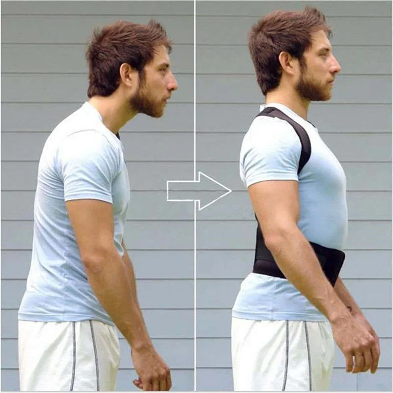 

Men Back Clavicle Posture Corrector Belt Straightener Upper Shoulder Brace Support Orthopedic Vest Corset Posture Correction
