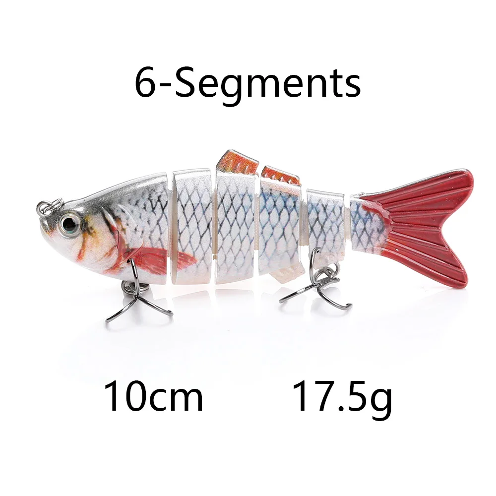 C-8 VTAVTA, 10 см, 20 г, воблеры для рыбалки, 6 сегментов, Swimbait, рыболовные приманки, кренкбейт, Мульти соединенная жесткая приманка, искусственная приманка, приманка для рыбы - Цвет: C-8