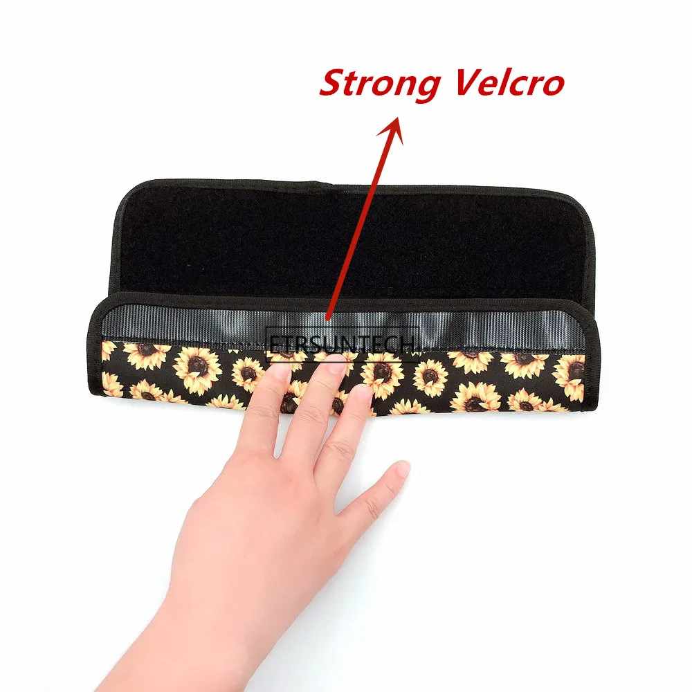 4PCS Neoprene Sunflower Leopard cactus Car Safety Seat Belt Pad Cover Belt Strap Shoulder Pad for Adults and Children