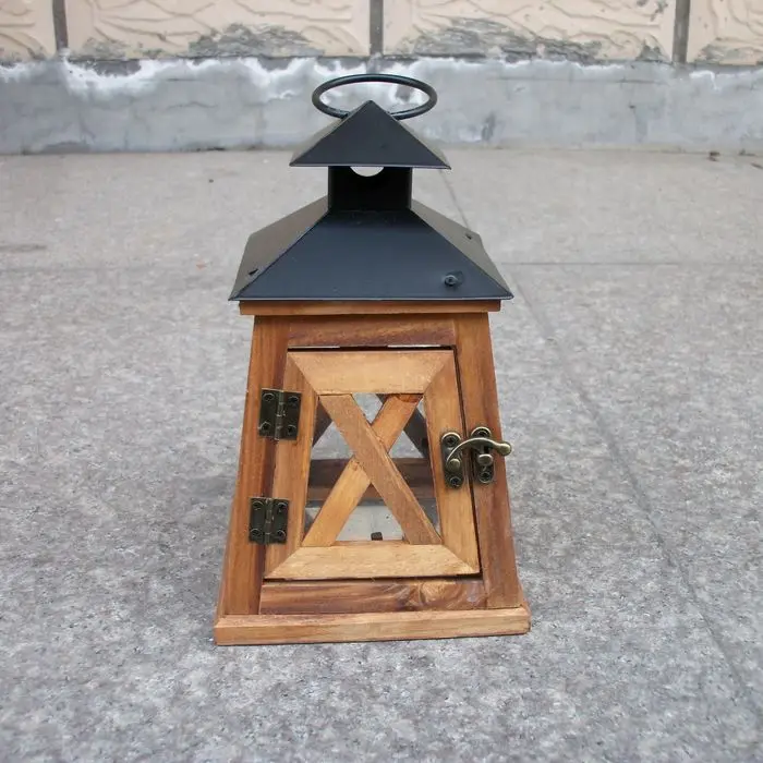 Винтажный Деревянный Ретро фонарь деревянный подсвечник для украшения стола|retro