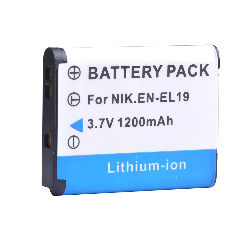 Tectra 4PCS ENEL19 EN EL19 Bateria + Цифровое зарядное устройство для Nikon Coolpix S32 S33 S100 S2500 S2750 S3100 S3200