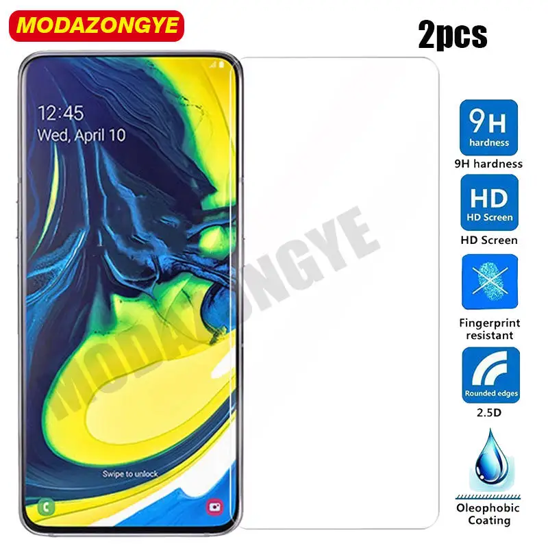 2 шт закаленное стекло для Samsung Galaxy A80 Защитная пленка экрана 2019 A805F A805 SM GalaxyA80 A 80