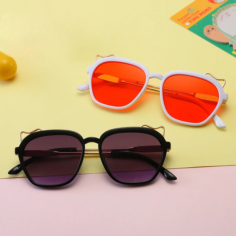 Child 2019 NEW square Frame Sunglasses Kids Gold leg Children Glasses UV400 Baby Summer Eyeglasses Cute Girl Eyewear n336 | Аксессуары