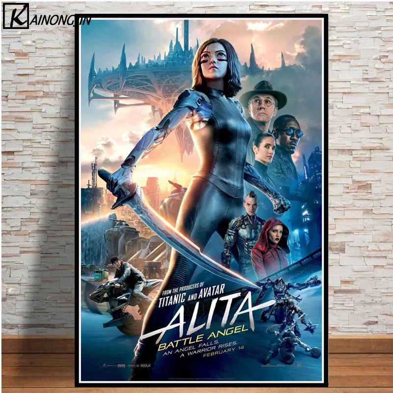 Плакат Alita Battle Angel 2019 новые киноплакаты и принты Картина на холсте Настенная