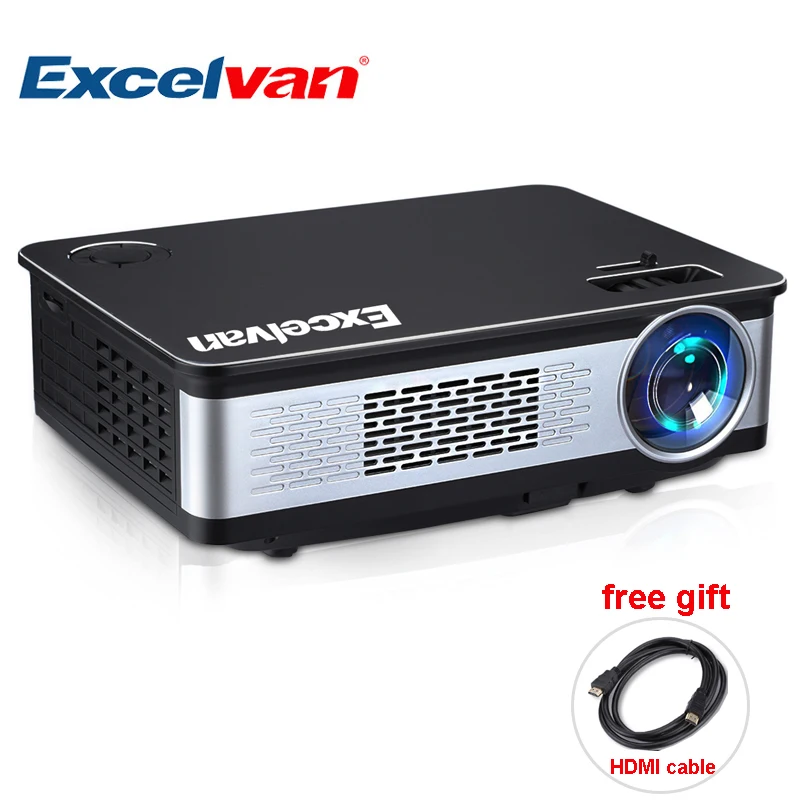 Excalvan Z720 LCD проектор 3300 люмен 1280*768 Поддержка домашнего кинотеатра 1080P HD