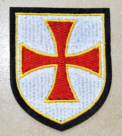 Горячая распродажа! ~ KNIGHTS TEMPLAR SHIELD RED CRUCIFIX Iron On Patches нашивки Аппликации