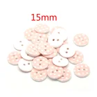 Пуговицы для шитья, 50 шт., 2 отверстия, полимерные, в розовый горошек, для детской одежды, скрапбукинга, декоративные кнопки, аксессуары для рукоделия