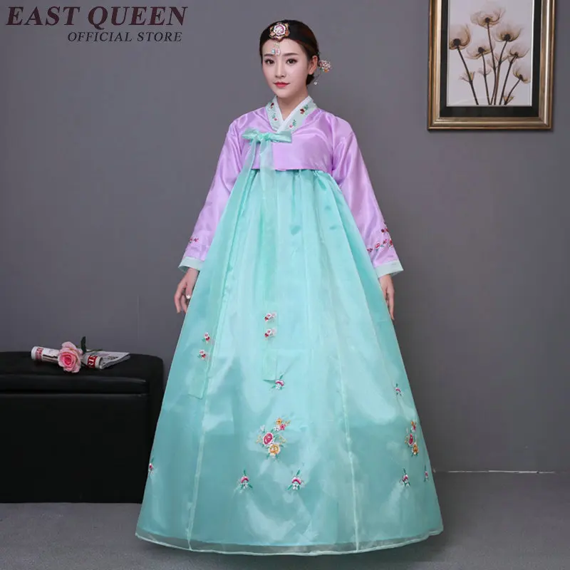 

Women traditional Korean clothing Hanbok Korean style dress ancient clothes performance stage dress fashion clothing DD191 F