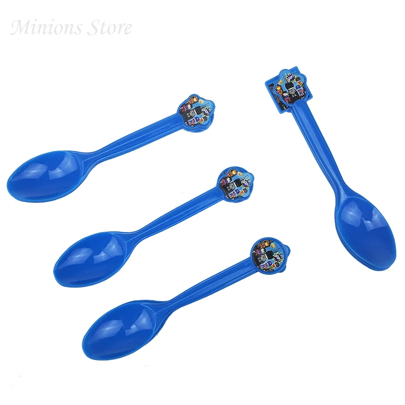 spoon 10pcs Мультфильм Мстители вечерние одноразовые посуда бумажные тарелки салфетки флаг чашки детская игрушка в ванную день рождения принадлежности и украшения - Цвет: spoon 10pcs
