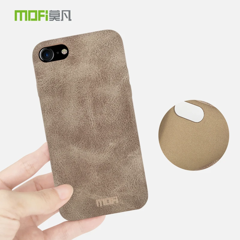 Original MOFi Luxury Vintage PU Leather Phone Case for iPhone 7 iphone Plus Back Cover 8 hoesje |
