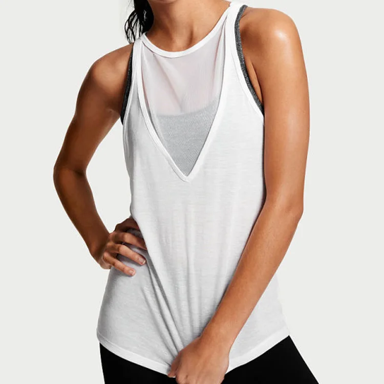 Summer Women's Quick Dry Sports Vest Loose Comfortable Printed Yoga Tank Top Gym Fitness Woman Running Sleeveless Shirt |