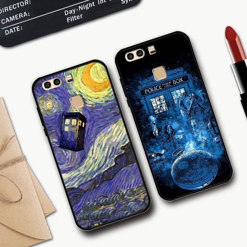 Силиконовый чехол Tardis Box Doctor Who для Huawei honor 6A 7A Pro 7X 8 Lite 8A 8X 8C 9 Note 10 View 20 20S 9X