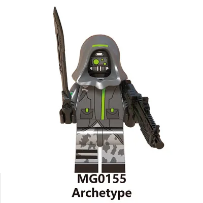 Светло-зеленый Горячая игра Fortnight battle royale Jonesy Male Explorer Fortress night Skull Trooper Kit друзья строительные блоки игрушки - Цвет: Светло-зеленый